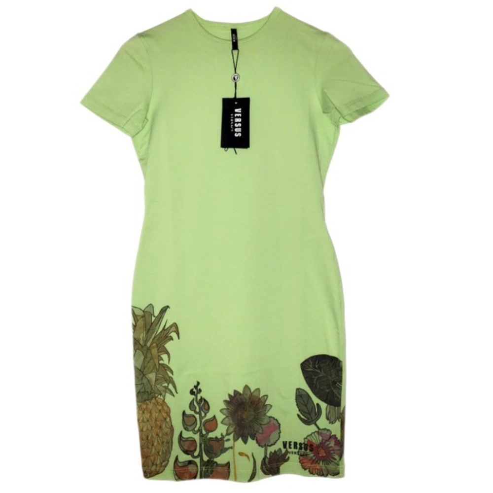 NWT VERSACE VERSUS Cotton T-shirt fitted mini Dress size Small